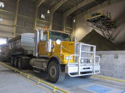 Loading first truckloads of concentrate - Feb 27, 2015